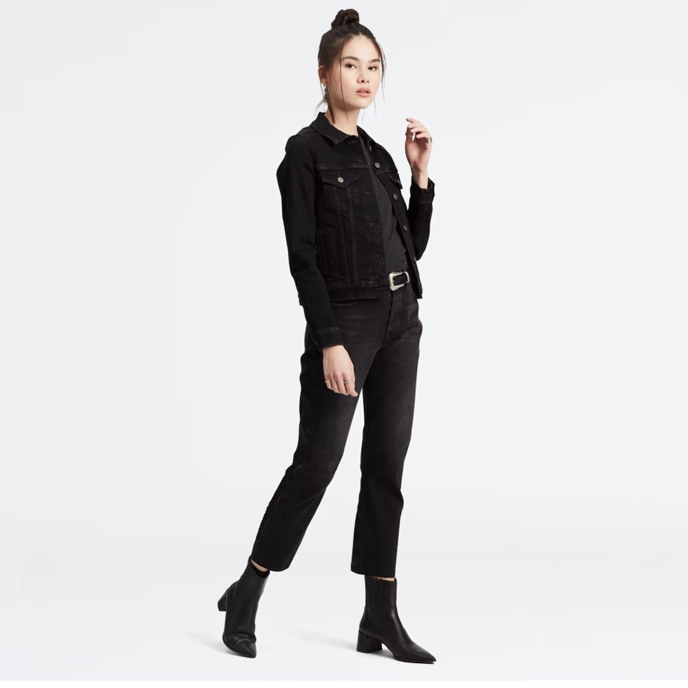 Levi’s Cropped 501 Denim Jeans Black